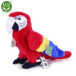 Rappa Plyšový papoušek červený Ara Arakanga 24 cm